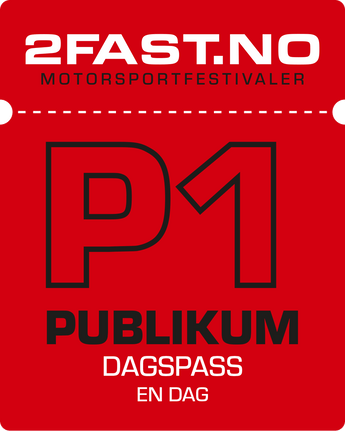 Billett PUBLIKUM DAGSpass UNGDOM (Verdal 30 mai)